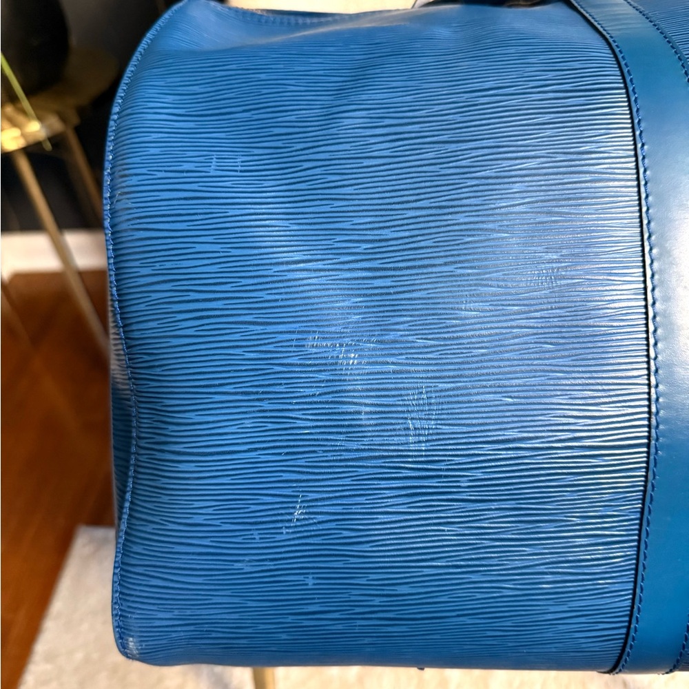Louis Vuitton authentic Keepall 50 travel bag blue Epi leather unisex - Picture 9 of 16